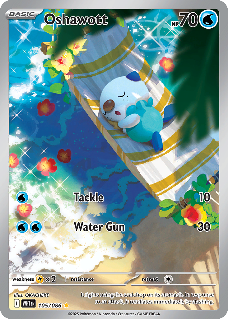 Oshawott - 105/86 - White Flare