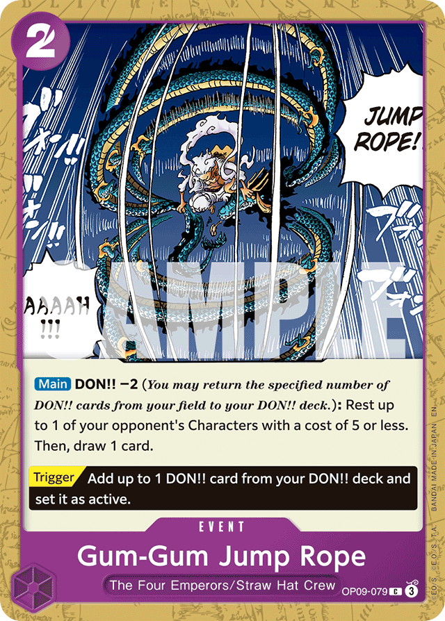 Gum-Gum Jump Rope - OP09-079 - Common (Reprint) - Emperors In The New World