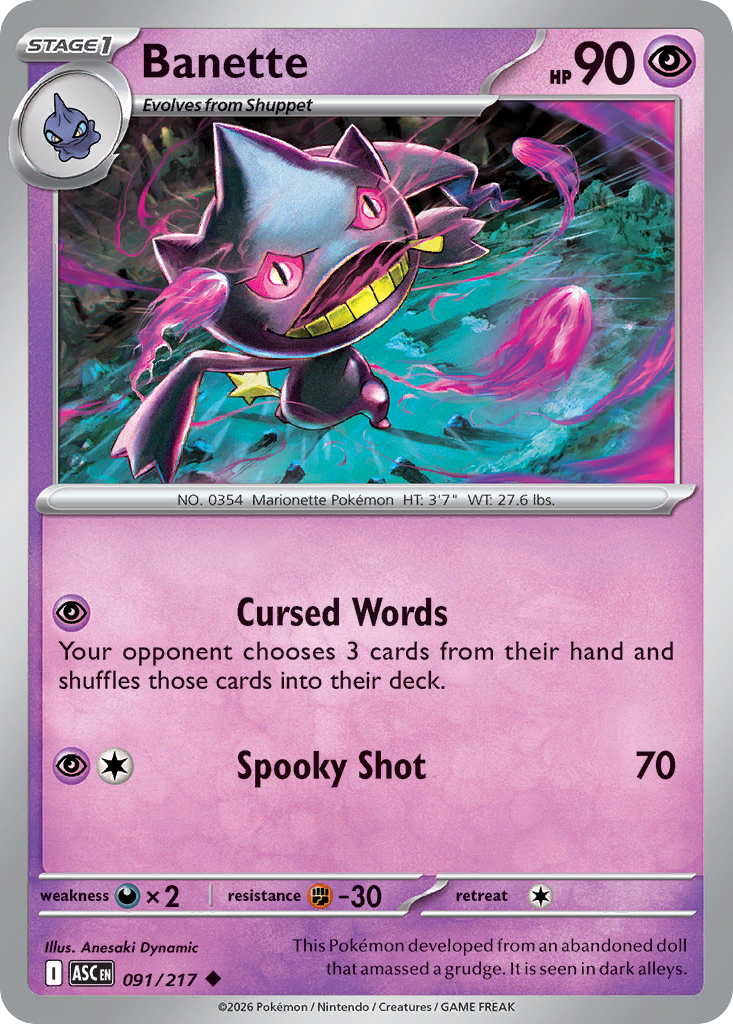 Banette - 091/217 - Ascended Heroes