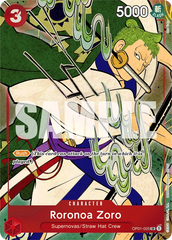 Roronoa Zoro - OP01-025 - Super Rare (First Anniversary Alt Art) - Romance Dawn