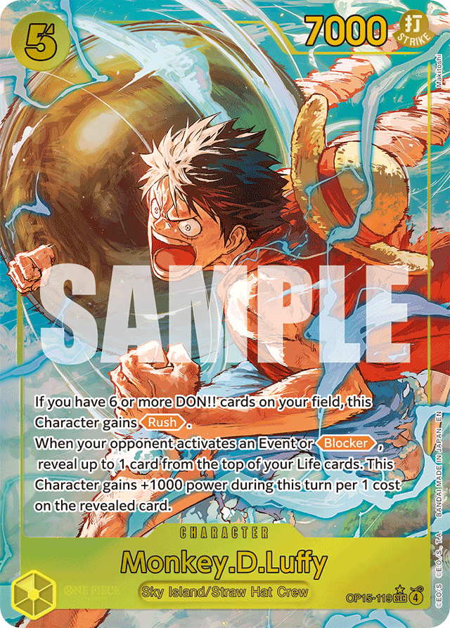 Monkey.D.Luffy - OP15-119 - Secret Rare (Alternate Art) - Adventure on Kami's Island
