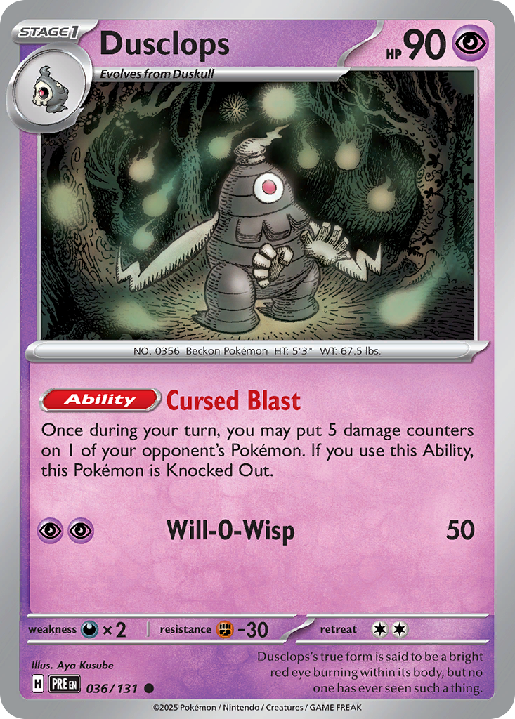 Dusclops - 036/131 - Prismatic Evolutions