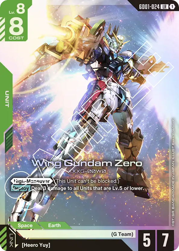 Wing Gundam Zero - GD01-024 - Legend Rare - Newtype Rising