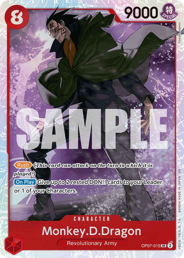 Monkey.D.Dragon - OP07-015 - Super Rare (Reprint) - 500 Years In The Future