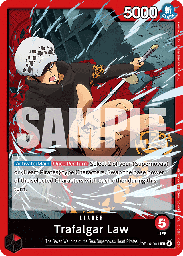 Trafalgar Law - OP14-001 - Leader - The Azure Sea's Seven