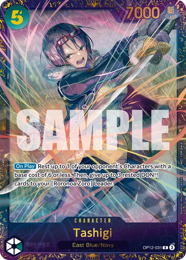 Tashigi - OP12-031 - Rare (Treasure Cup Alt Art) - Legacy of the Master
