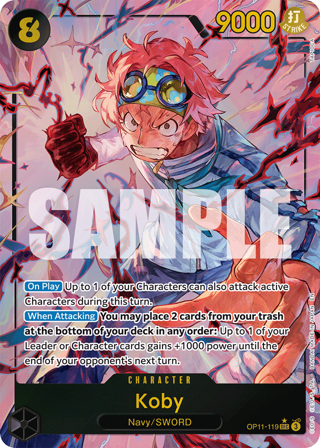 Koby - OP11-119 - Secret Rare (Alternate Art) - A Fist Of Divine Speed