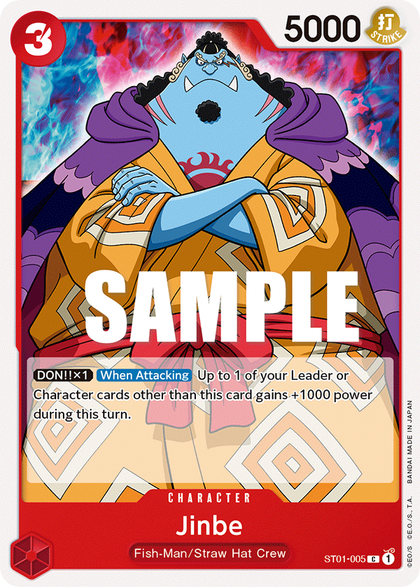 Jinbe - ST01-005 - Common - Straw Hat Crew