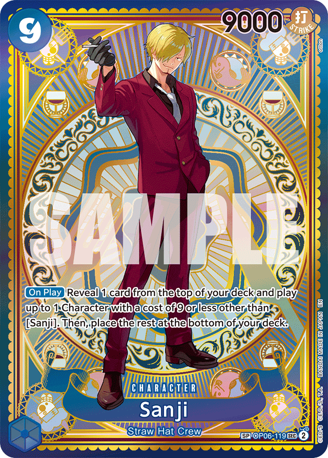 Sanji - OP06-119 - Secret Rare (Special Alternate Art) - Wings of the Captain