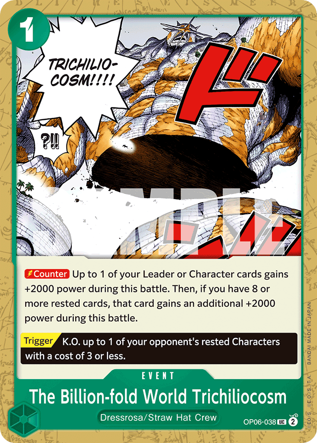 The Billion-fold World Trichiliocosm - OP06-038 - Uncommon - Wings of the Captain