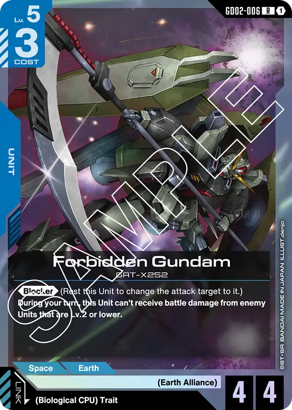 Forbidden Gundam - GD02-006 - Rare - Dual Impact