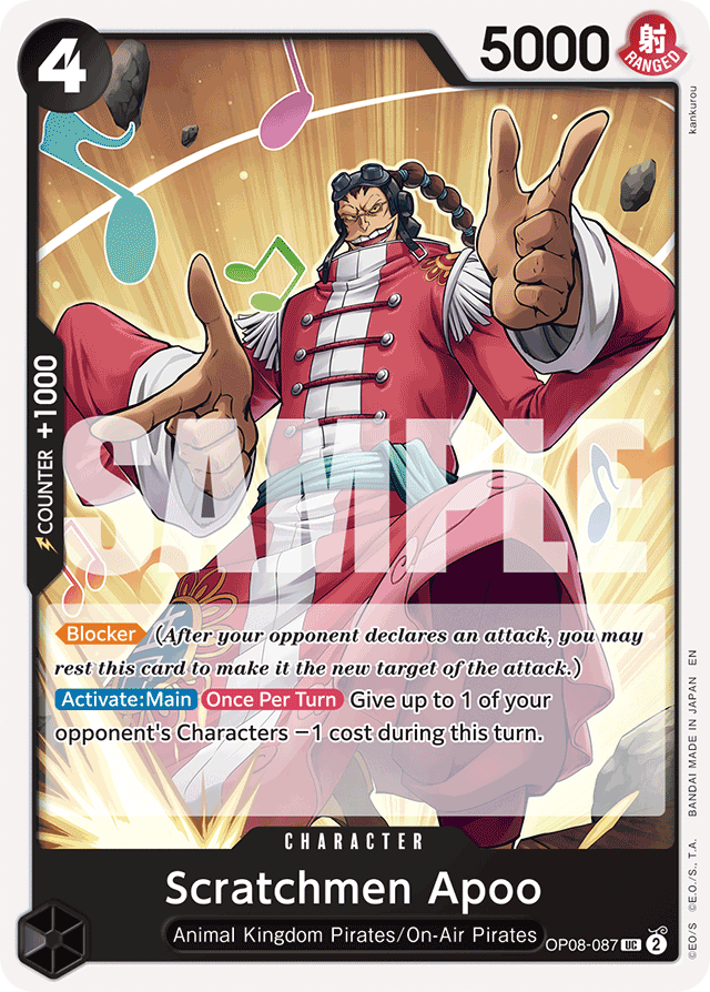 Scratchmen Apoo - OP08-087 - Uncommon (Reprint) - Two Legends
