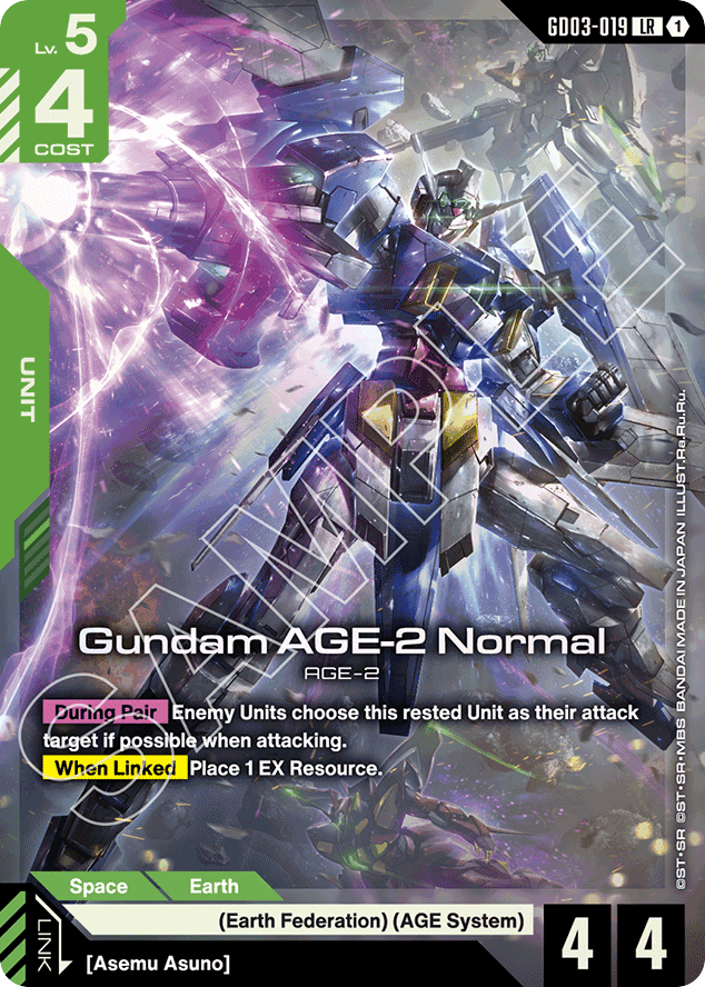 Gundam AGE-2 Normal - GD03-019 - Legend Rare - Steel Requiem