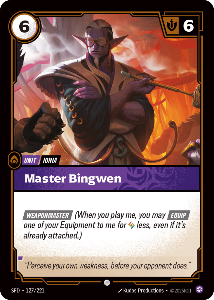 Master Bingwen - 127/221 - Common - Spiritforged