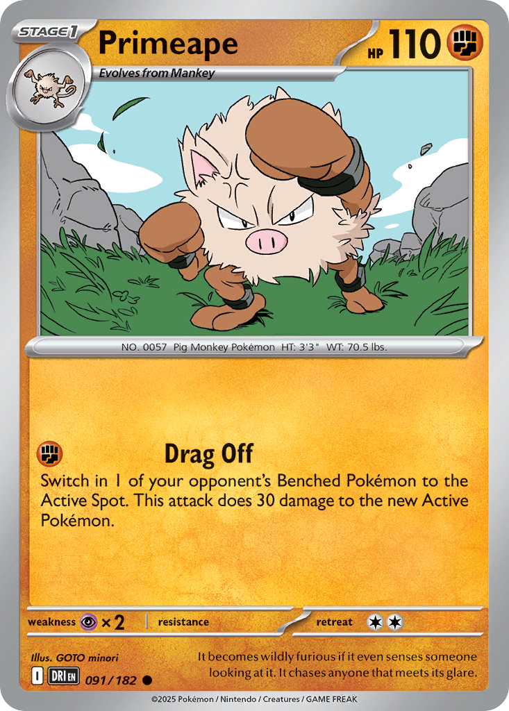 Primeape - 091/182 - Destined Rivals
