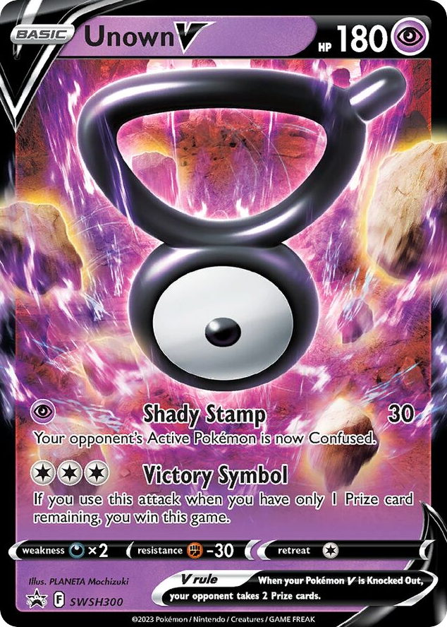 Unown V - SWSH300 - SWSH Black Star Promos