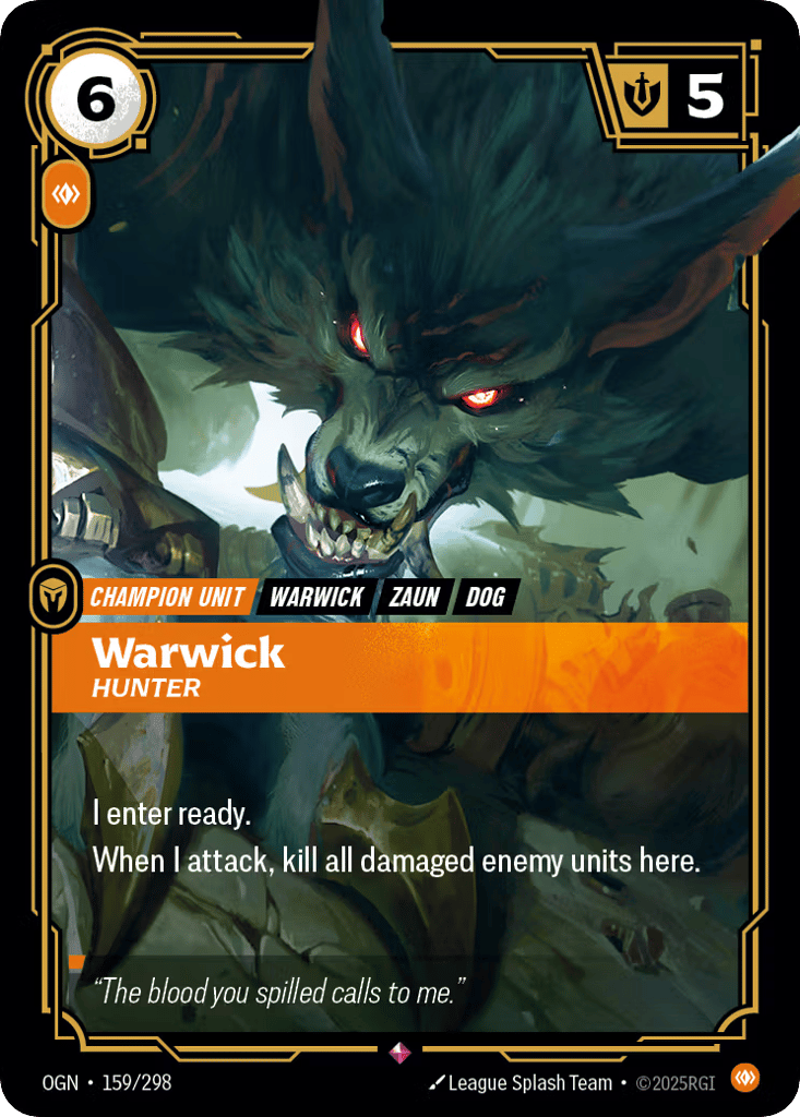 Warwick, Hunter - 159/298 - Rare - Origins