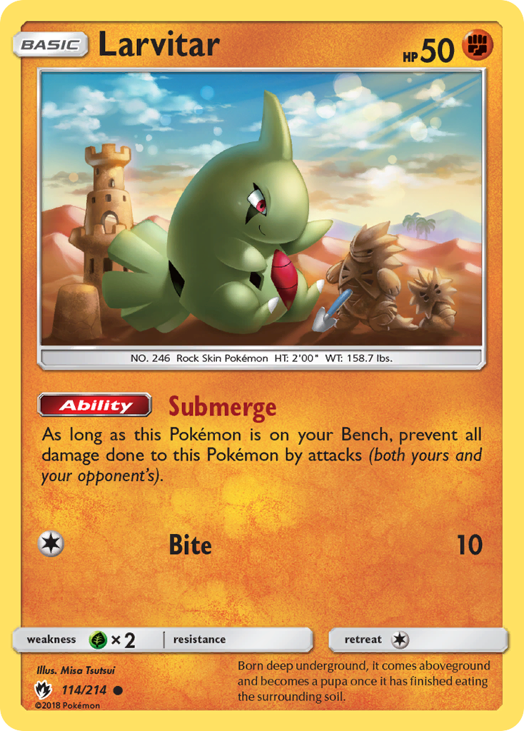 Larvitar - 114/214 - Lost Thunder