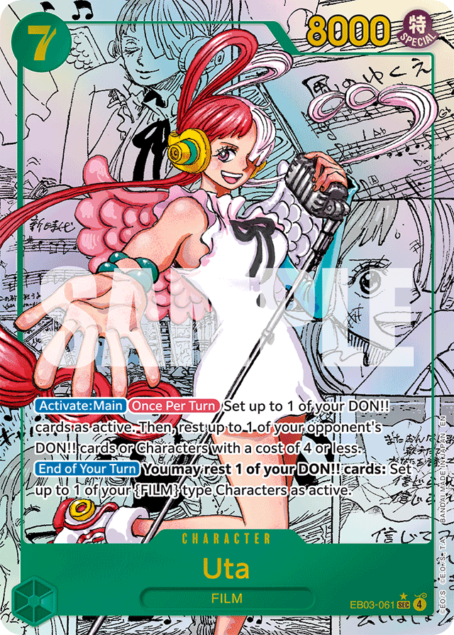 Uta - EB03-061 - Secret Rare (Manga Alt Art) - Heroines Edition