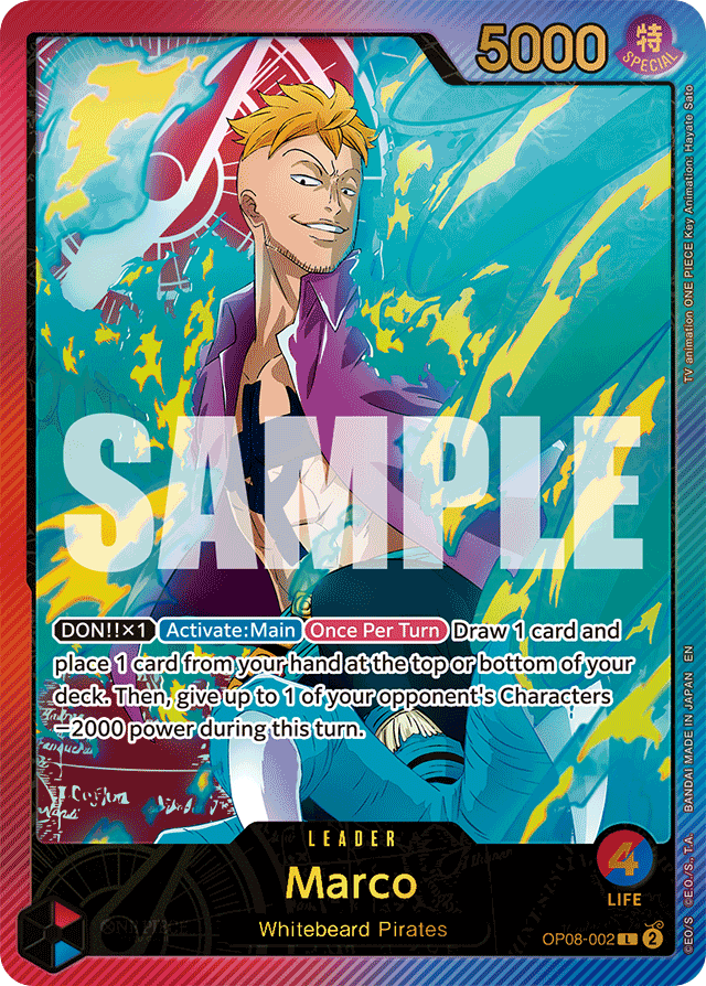 Marco - OP08-002 - Leader (Special Alternate Art) - Two Legends