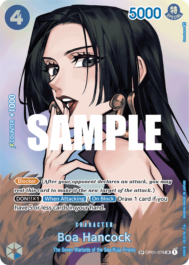 Boa Hancock - OP01-078 - Super Rare (Special Alternate Art) - Romance Dawn