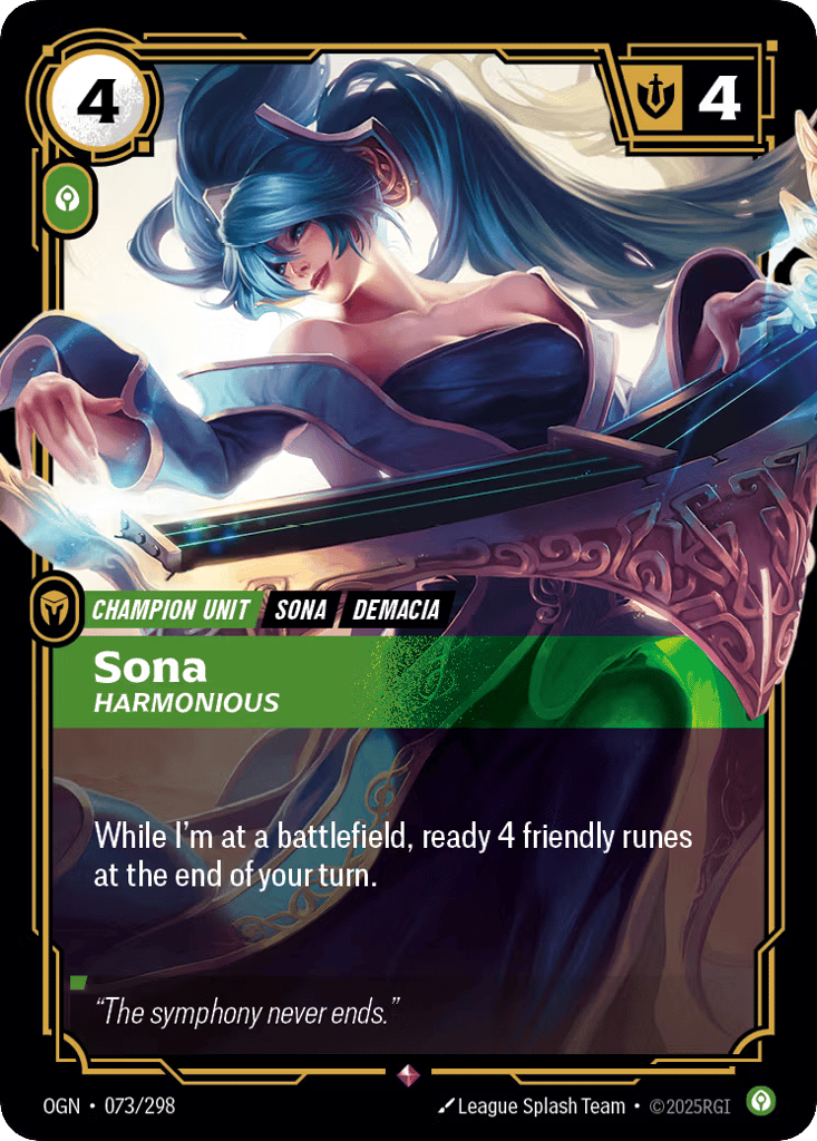 Sona, Harmonious - 073/298 - Rare - Origins