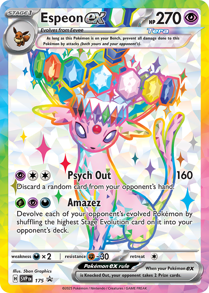 Espeon ex - 175 - Scarlet & Violet Black Star Promos
