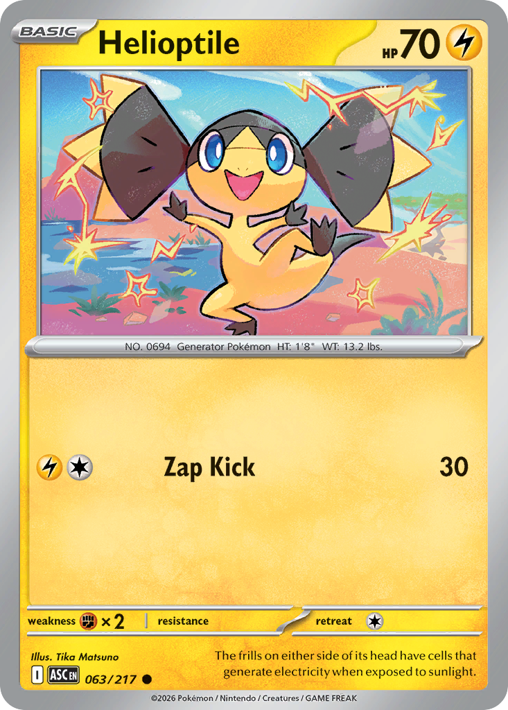 Helioptile - 063/217 - Ascended Heroes