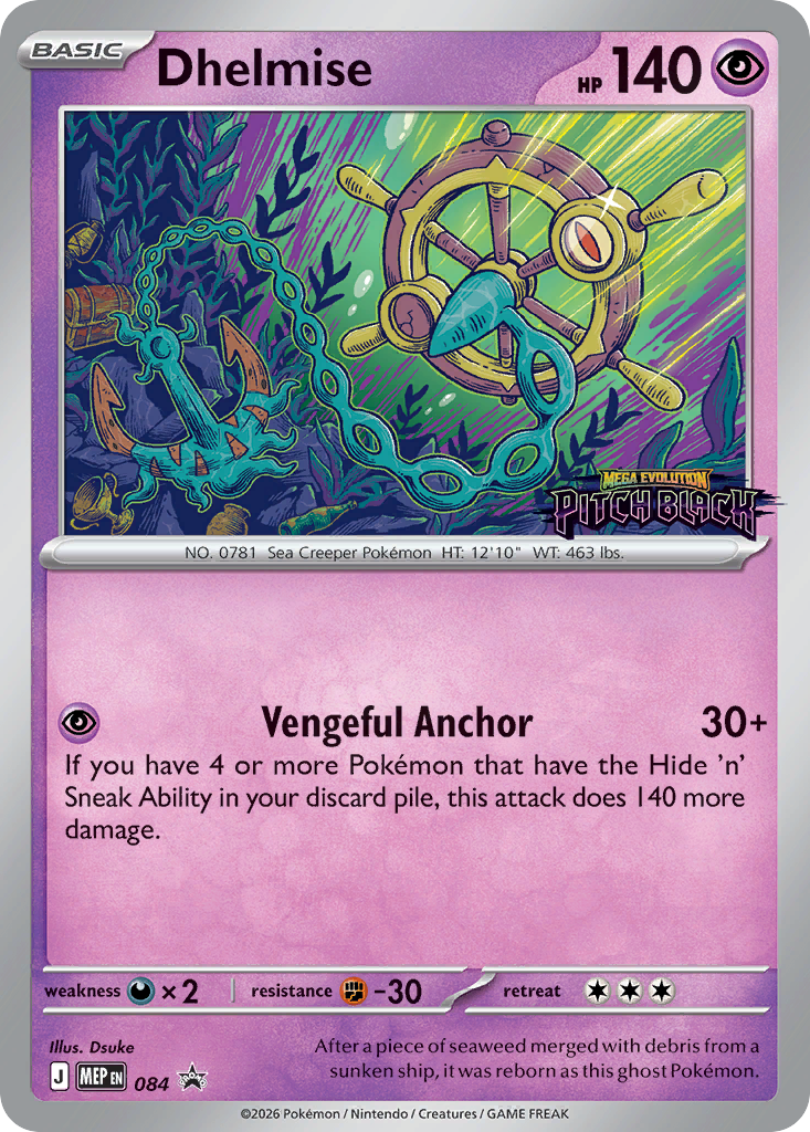 Dhelmise - 084 - Mega Evolution Black Star Promos