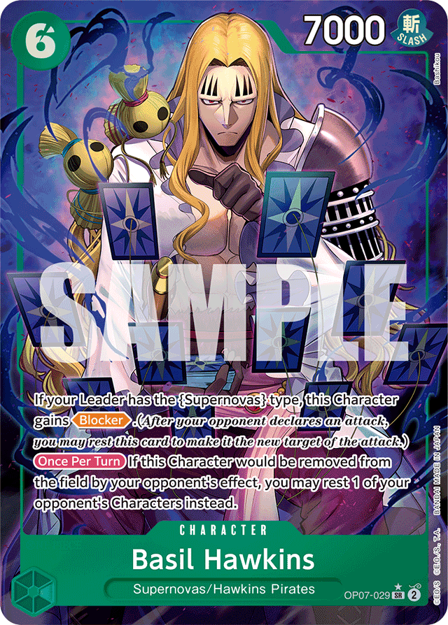 Basil Hawkins - OP07-029 - Super Rare (Alternate Art) - 500 Years In The Future