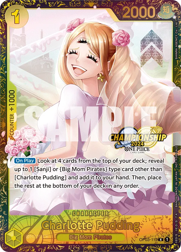Charlotte Pudding - OP03-112 - Rare (Championship Stamp2024) - Pillars of Strength