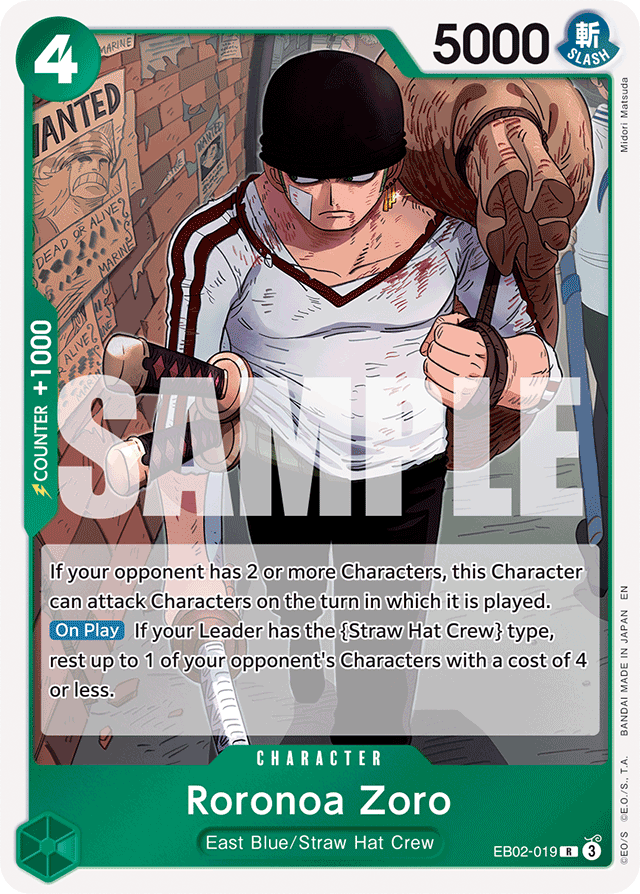 Roronoa Zoro - EB02-019 - Rare - Anime 25th Collection