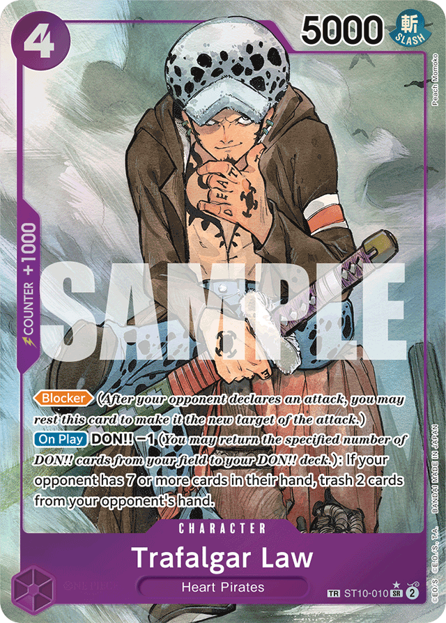 Trafalgar Law - ST10-010 - Super Rare (Treasure Rare) - Ultra Deck: The Three Captains