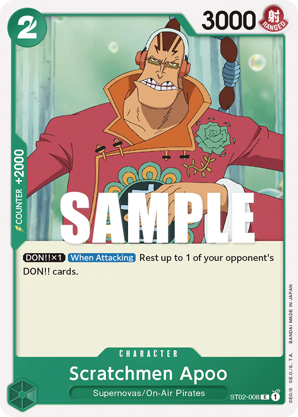 Scratchmen Apoo - ST02-008 - Common - Worst Generation