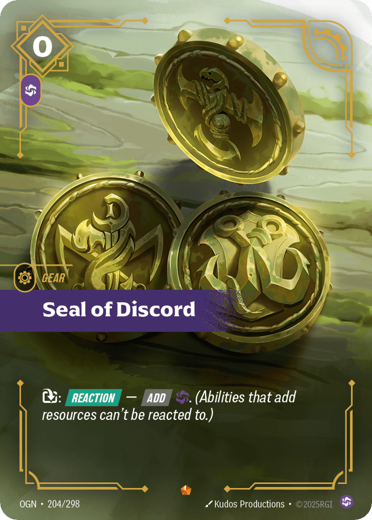 Seal Of Discord - 204/298 - Epic - Origins