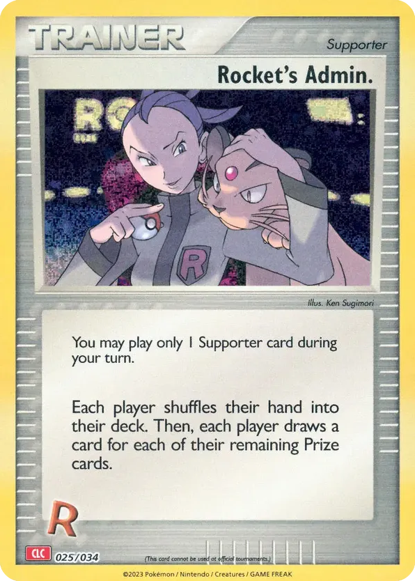 Rocket's Admin - 25/34 - Pokémon TCG Classic - Charizard