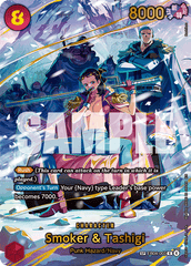 Smoker & Tashigi - EB04-003 - Rare (Special Alternate Art) - Egghead Crisis