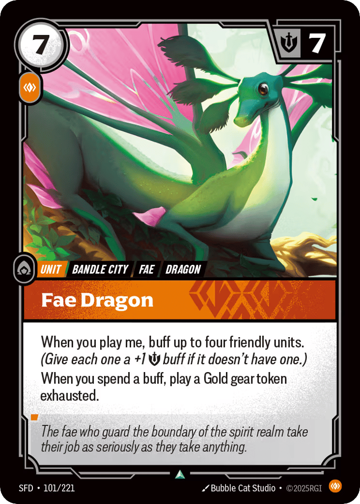 Fae Dragon - 101/221 - Uncommon - Spiritforged
