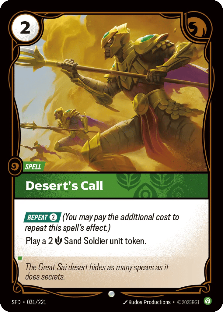 Desert's Call - 031/221 - Common - Spiritforged