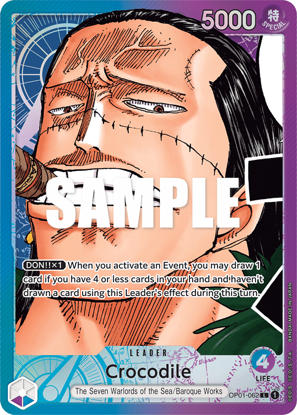 Crocodile - OP01-062 - Leader - Romance Dawn