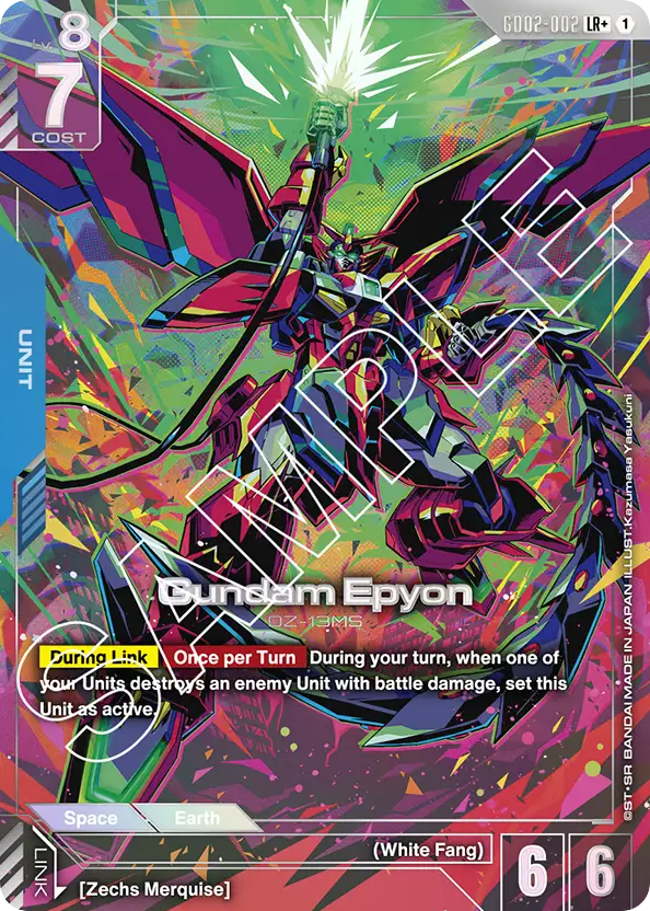 Gundam Epyon - GD02-002 - Legend Rare (Alternate Art) - Dual Impact