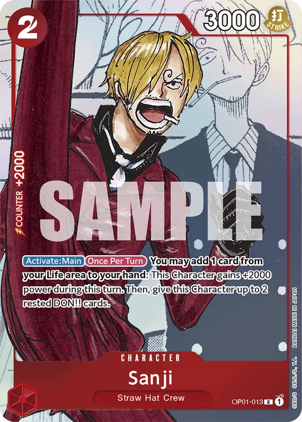 Sanji - OP01-013 - Rare (Twenty Fifth Edition Alt Art) - Romance Dawn