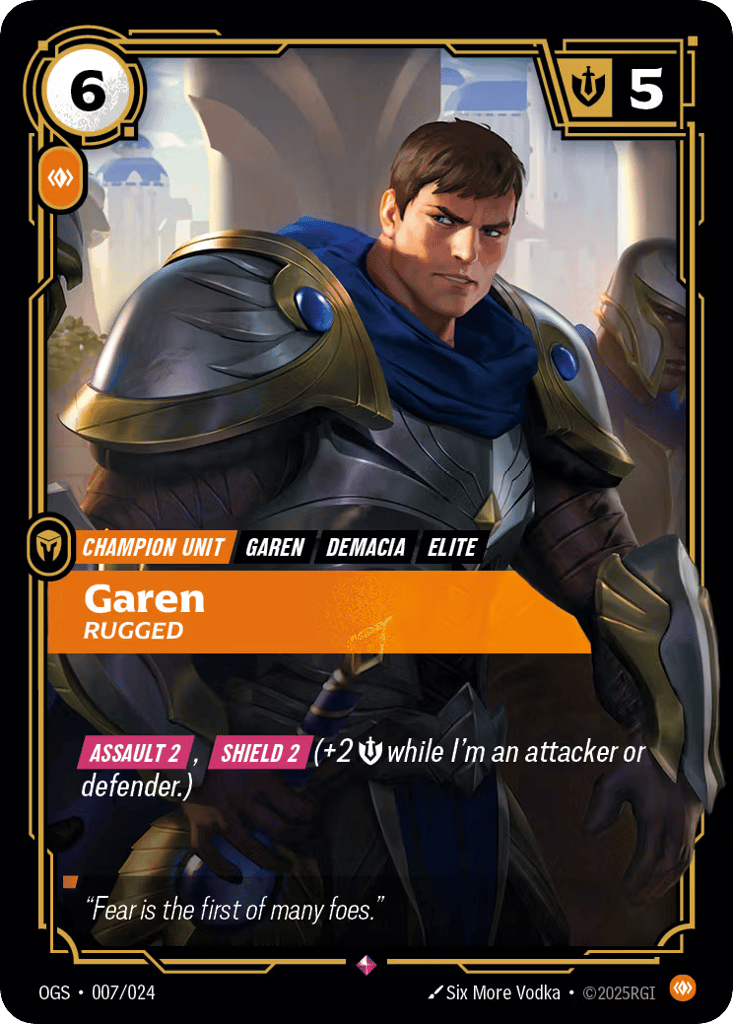 Garen, Rugged - 007/024 - Rare - Proving Grounds