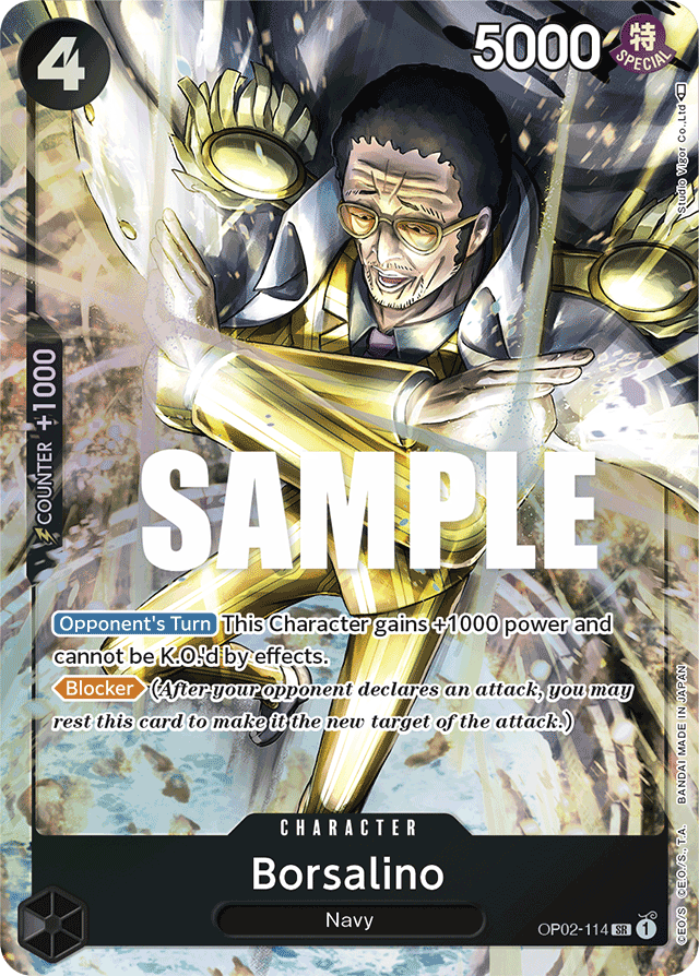 Borsalino - OP02-114 - Super Rare (Alternate Art) - Paramount War