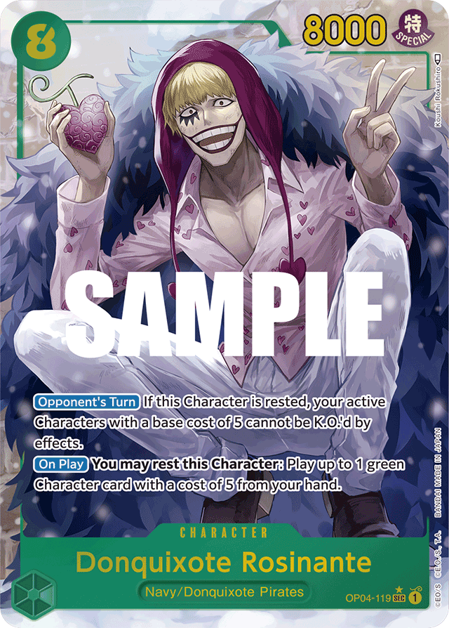 Donquixote Rosinante - OP04-119 - Secret Rare (Alternate Art) - Kingdoms of Intrigue