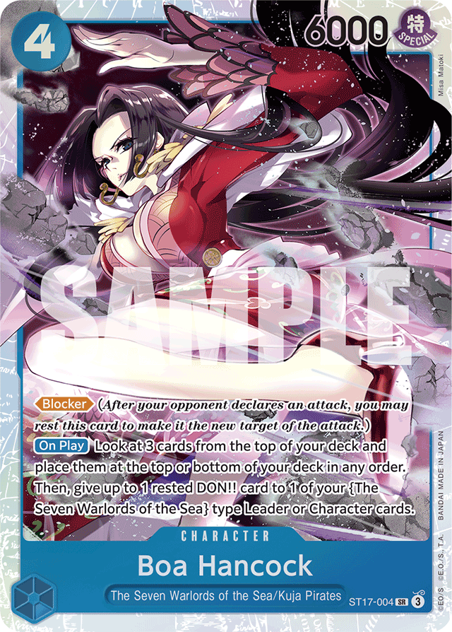 Boa Hancock - ST17-004 - Super Rare - BLUE Donquixote Doflamingo