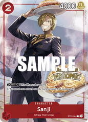 Sanji - ST01-004 - Common (Regional Participant Stamp) - Straw Hat Crew