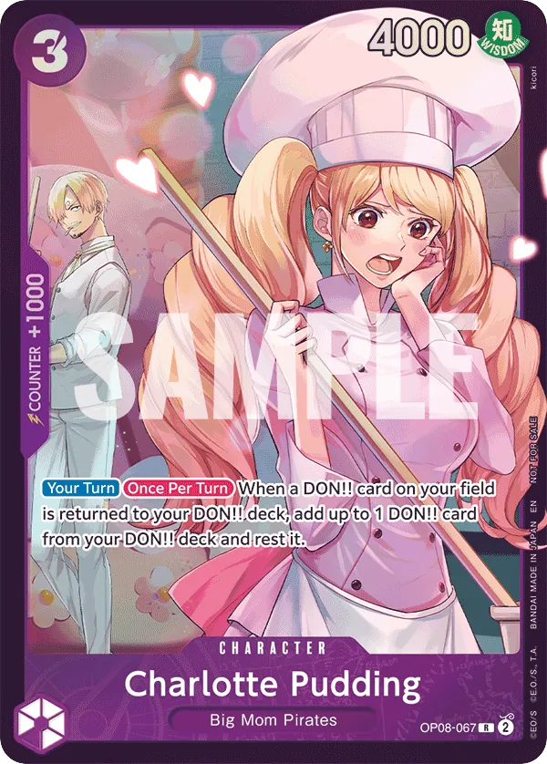 Charlotte Pudding - OP08-067 - Rare (Store Treasure Cup Alt Art) - Two Legends