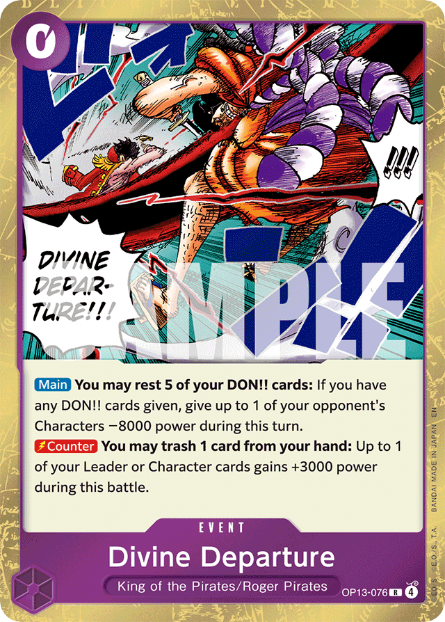 Divine Departure - OP13-076 - Rare - Carrying On His Will