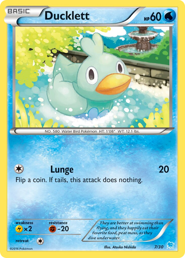 Ducklett - 07/30 - XY Trainer Kit Suicune
